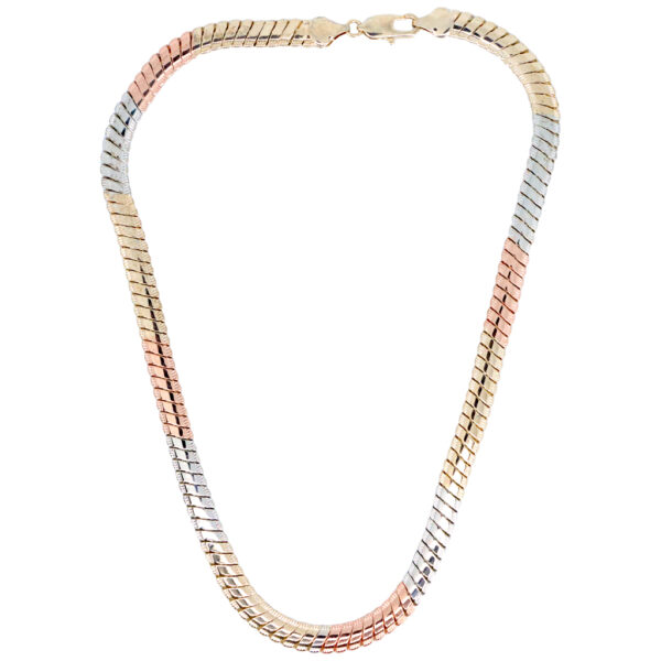 Cadena tres oro enchapado en oro