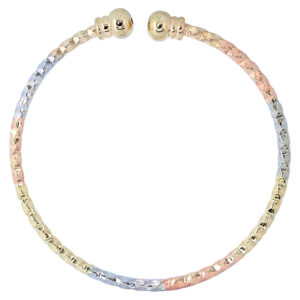 Brazalete abierto - goldfilled tres oros