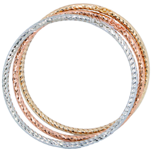 Brazalete media caña juego de tres - tres oros