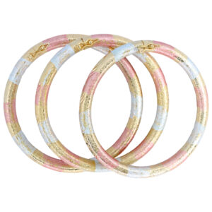 Brazalete tubular - goldfilled tres oros