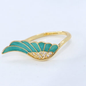 Anillo modelo abanico