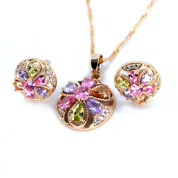 Juego diseño de flores con circones de colores