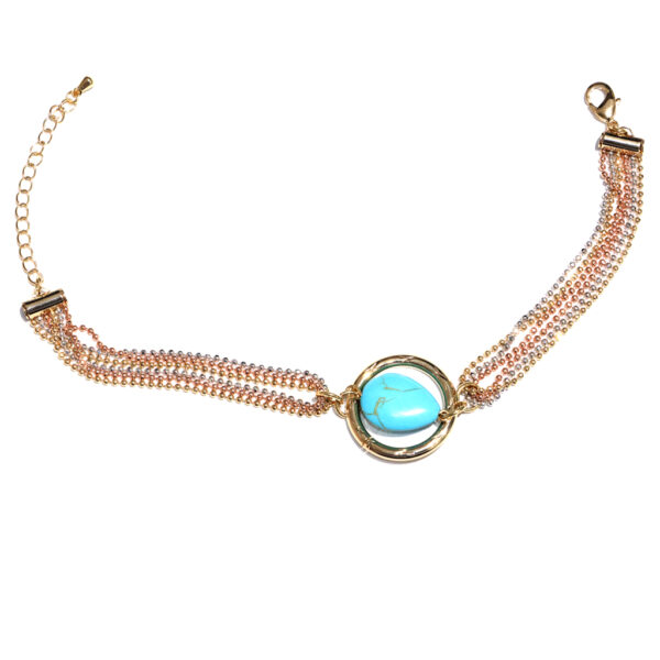 Pulsera goldfilled con piedra natural