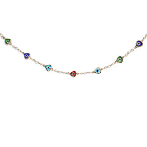 Tobillera goldfilled ojo turco