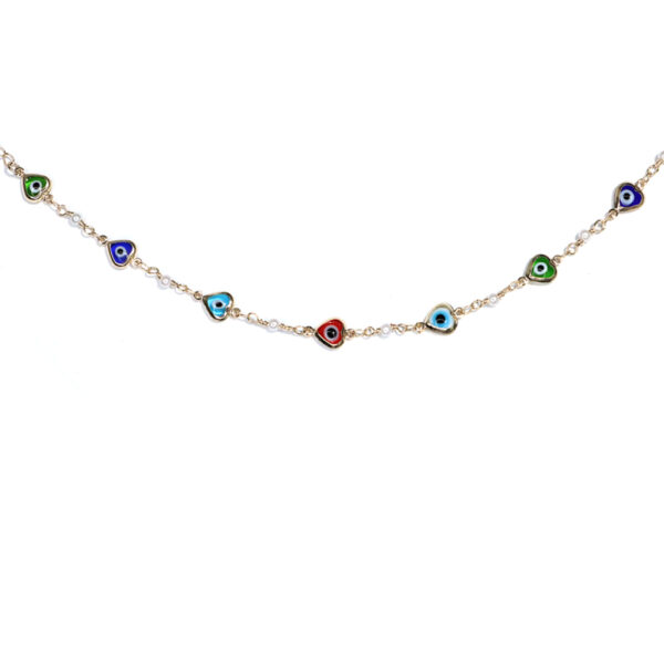 Tobillera goldfilled ojo turco