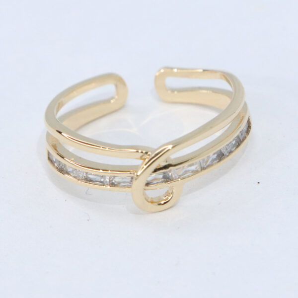 Anillo doble con lazo