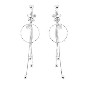 Aretes flores con caida