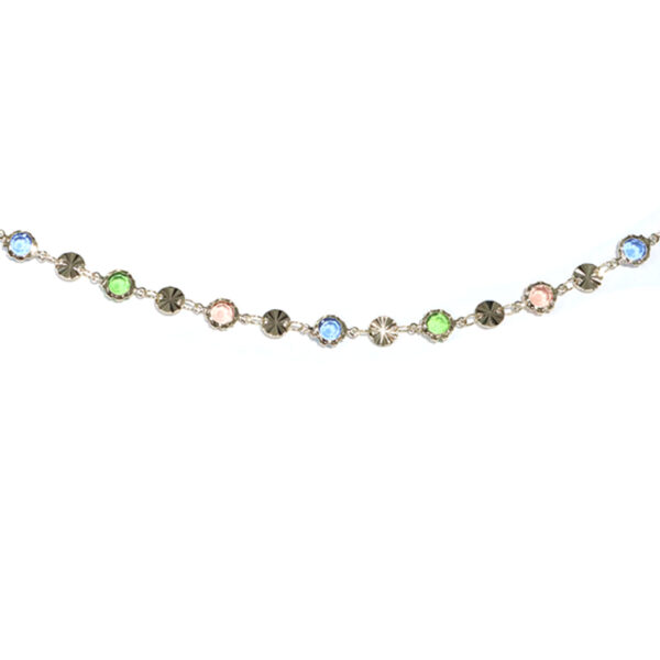 Tobillera de circón de colores