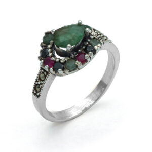 Anillo marquesita hoja