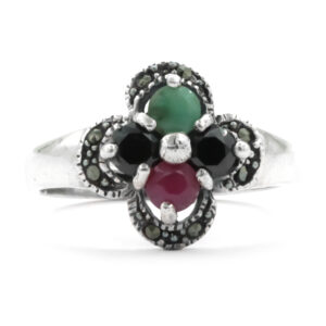 Anillo marquesita cruz