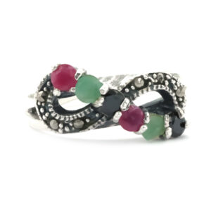 Anillo marquesita infinito piedra natural