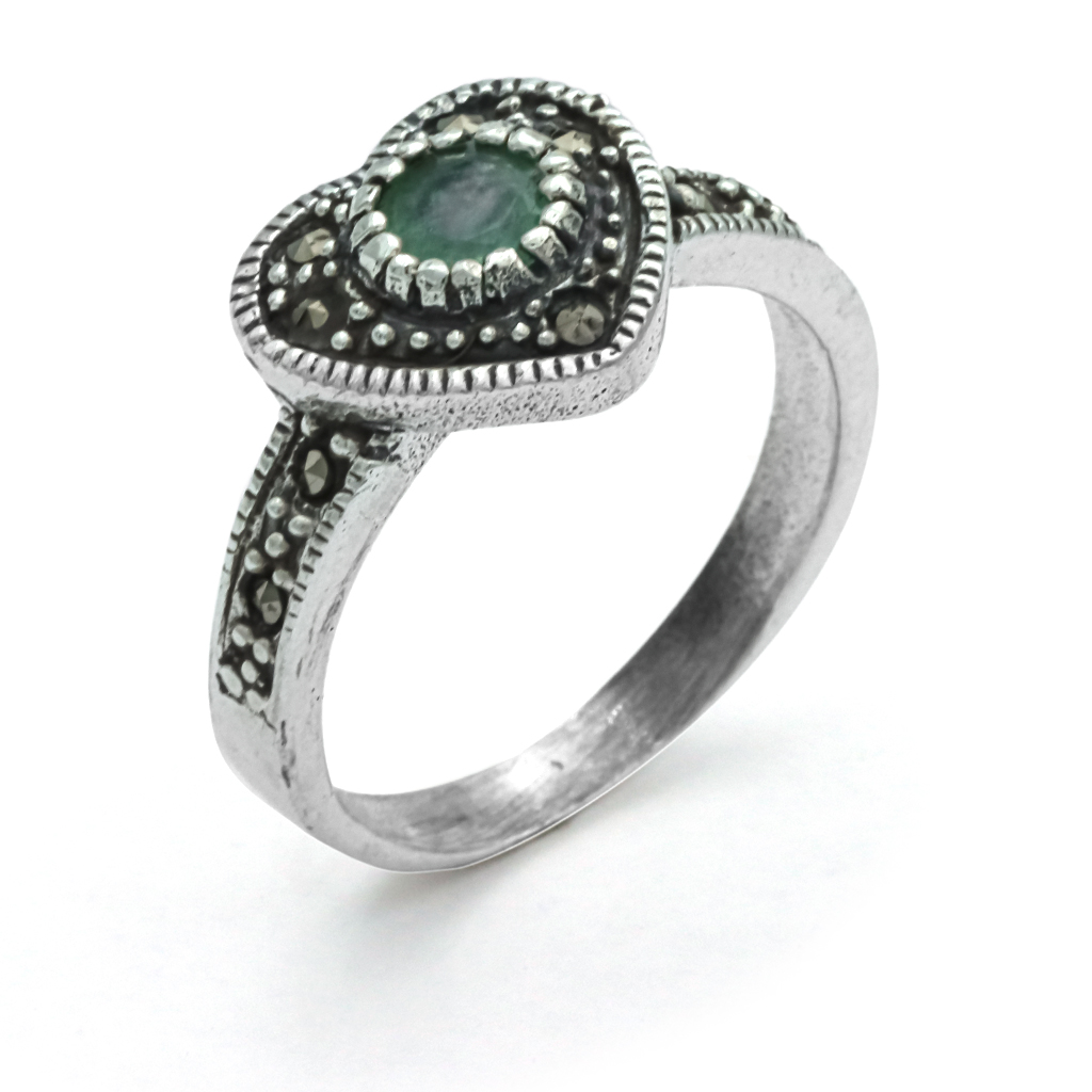 anillos marquesita corazón-