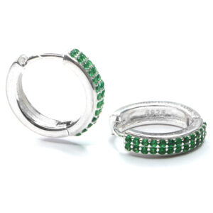 Argollas circon verde