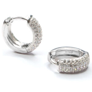 Argollas piedritas circon