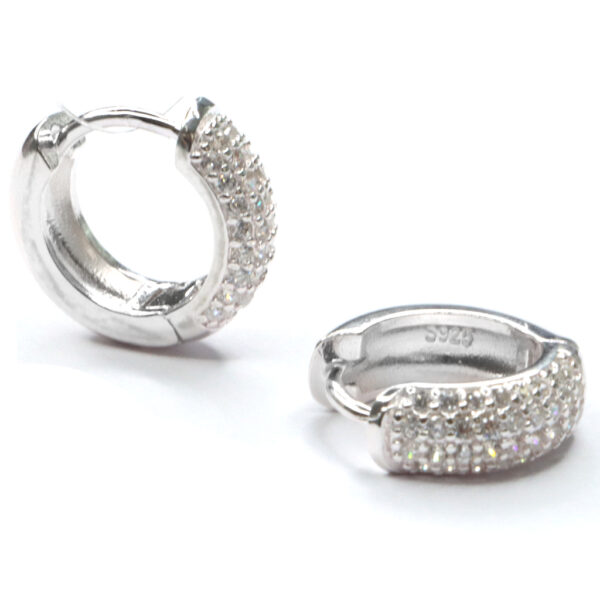 Argollas piedritas circon