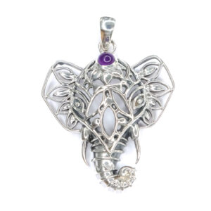 Dije elefante piedra natural