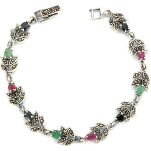 Pulsera marquesita rosa c/ petalos