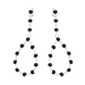 Aretes colgante negro