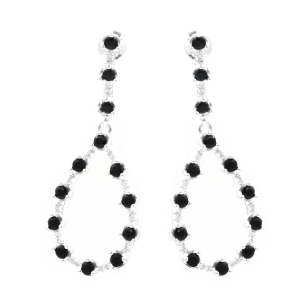 Aretes colgante negro