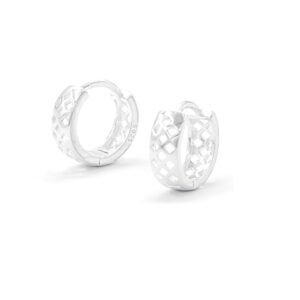 Argollas diseño rombos