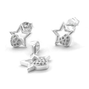 Juego plata topo y dije estrella